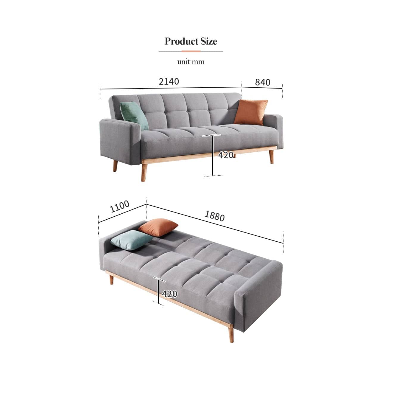 Modern sofa bed