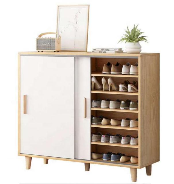 Shoe cabinet with shelves