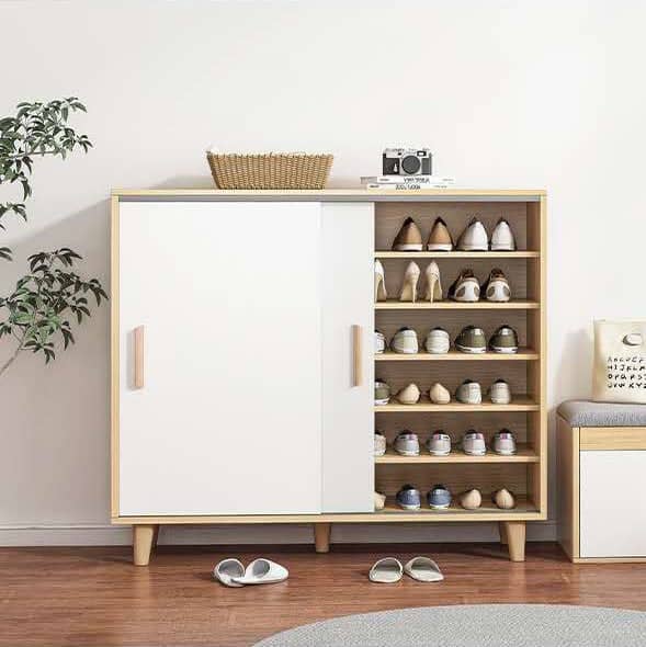 Shoe cabinet with shelves