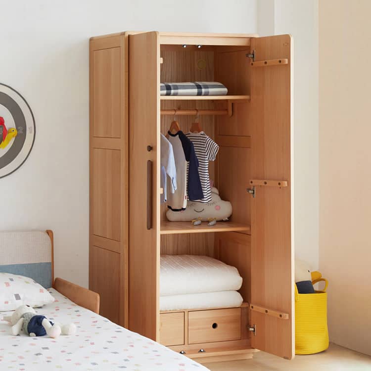 Wooden children's wardrobe