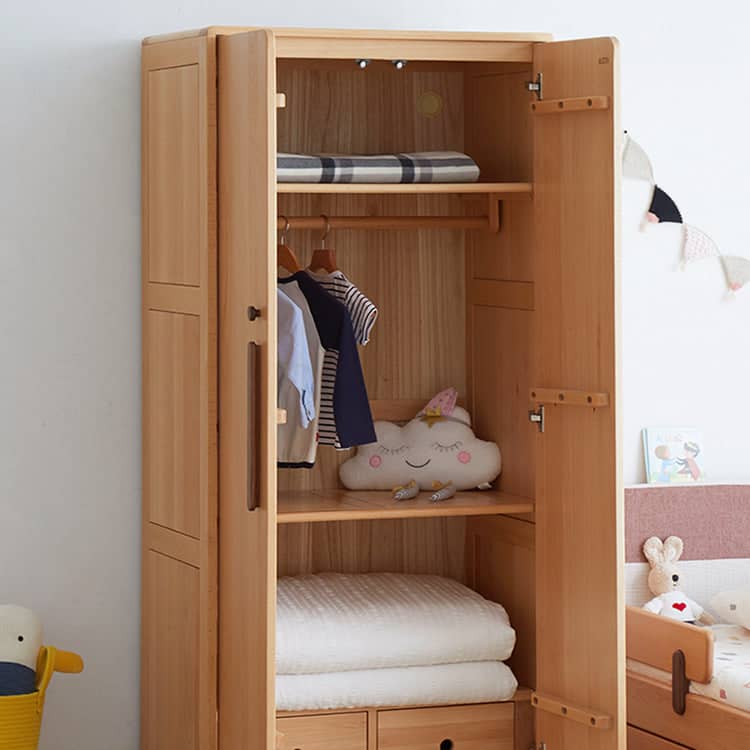 Wooden children's wardrobe