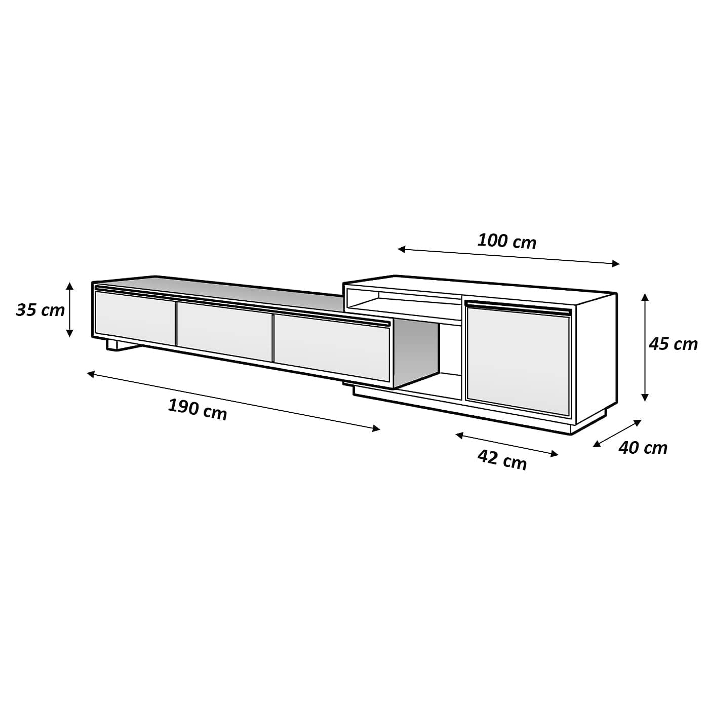 MDF TV table