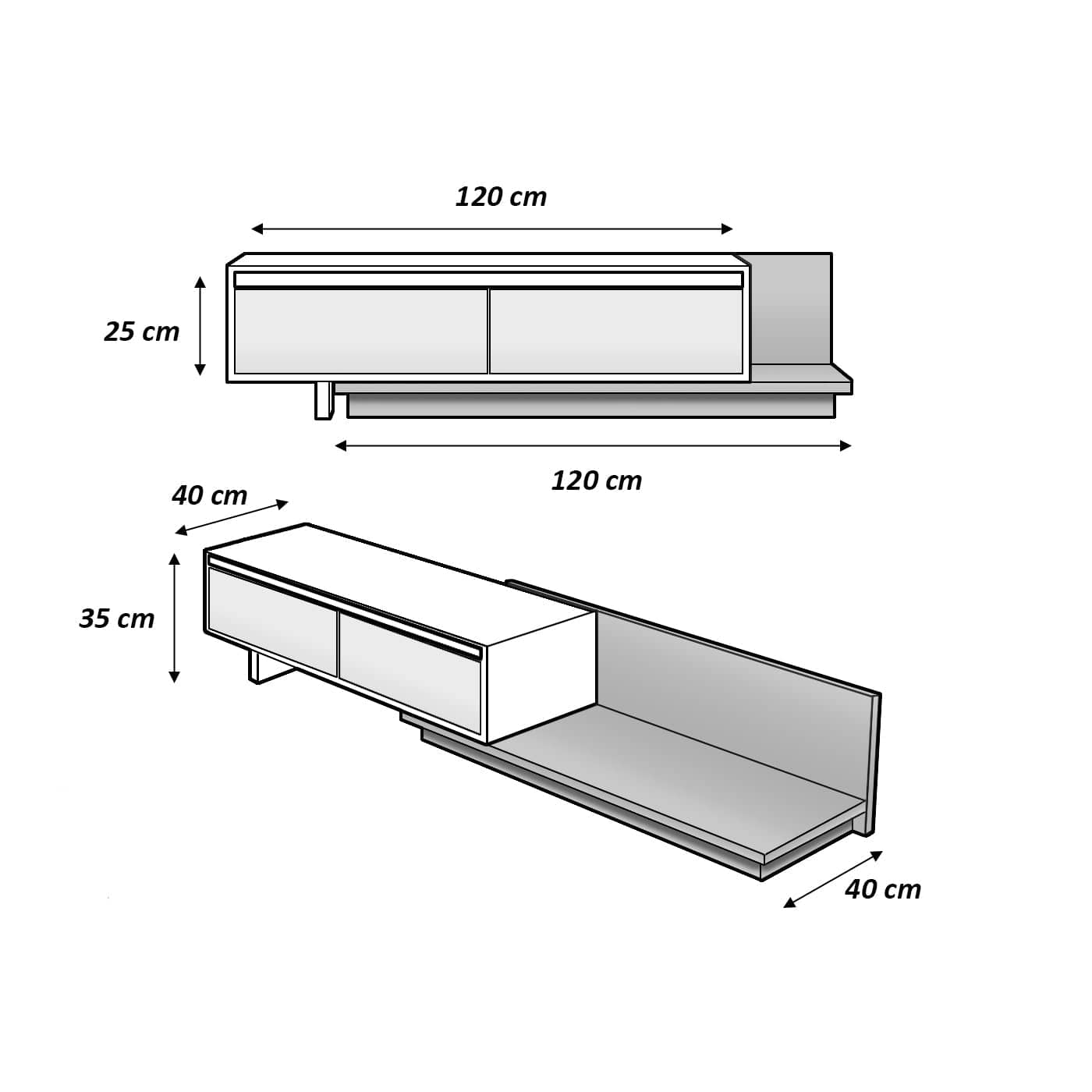 MDF TV table