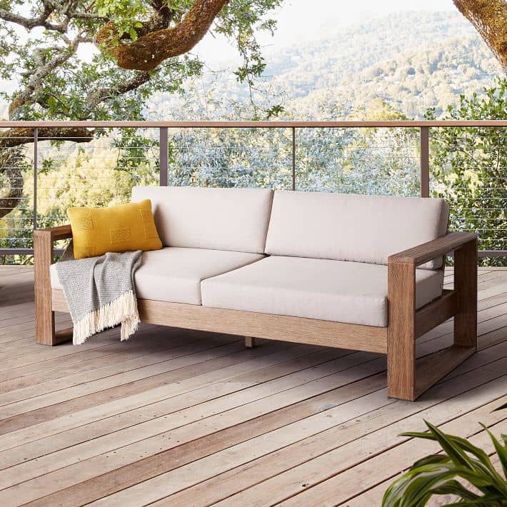 bohemian wooden sofa 