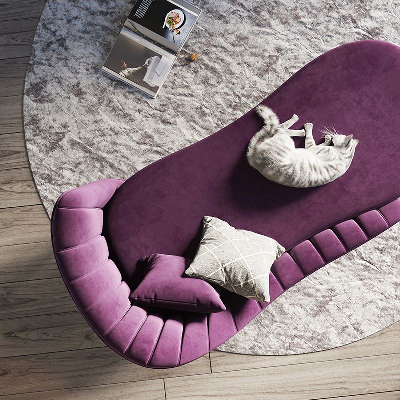 Chic velvet relaxation chaise longue