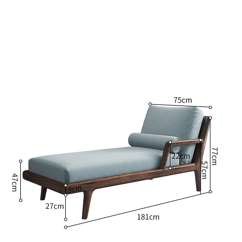 Wooden relaxation chaise longue