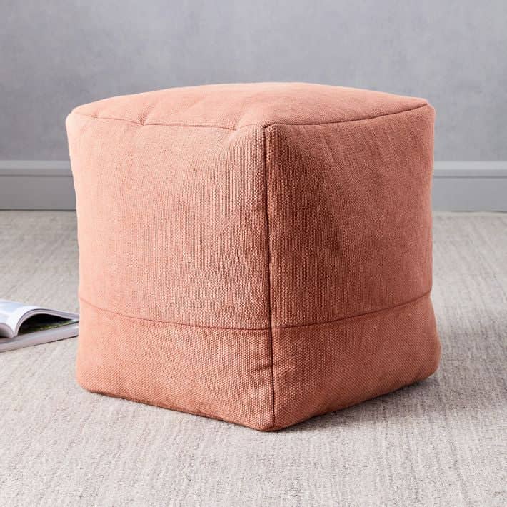 Modern pouf seat