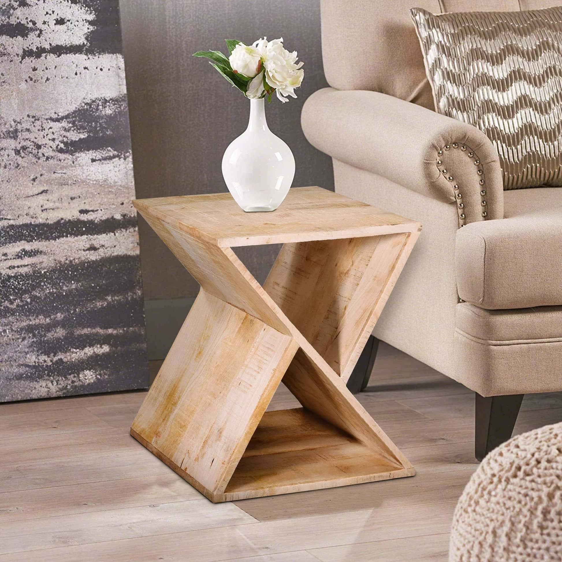 Wooden side table