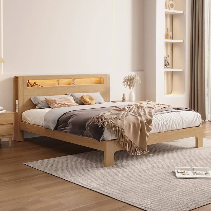 Modern wooden bed