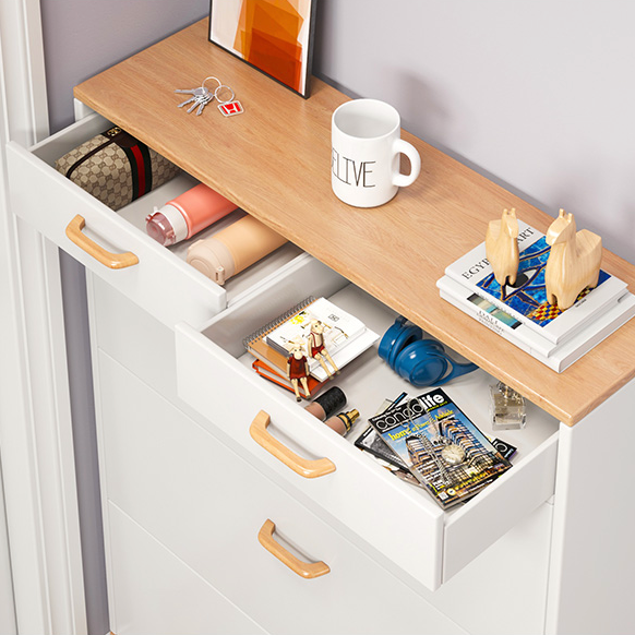 Modern wooden shoe cabinet