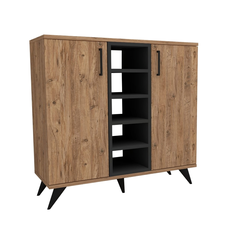 Shoe cabinet with shelves