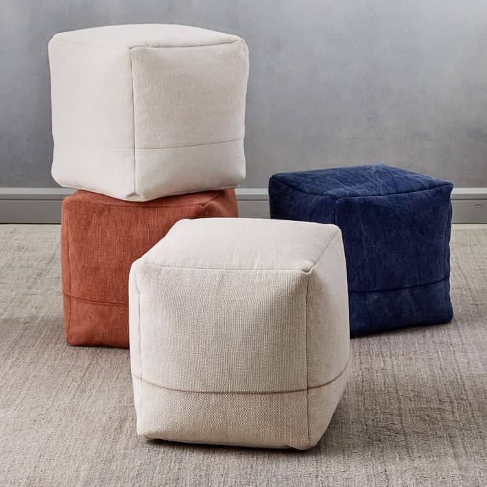 Modern pouf seat