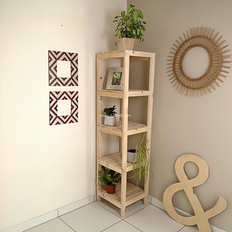 Wooden Shelving Unit