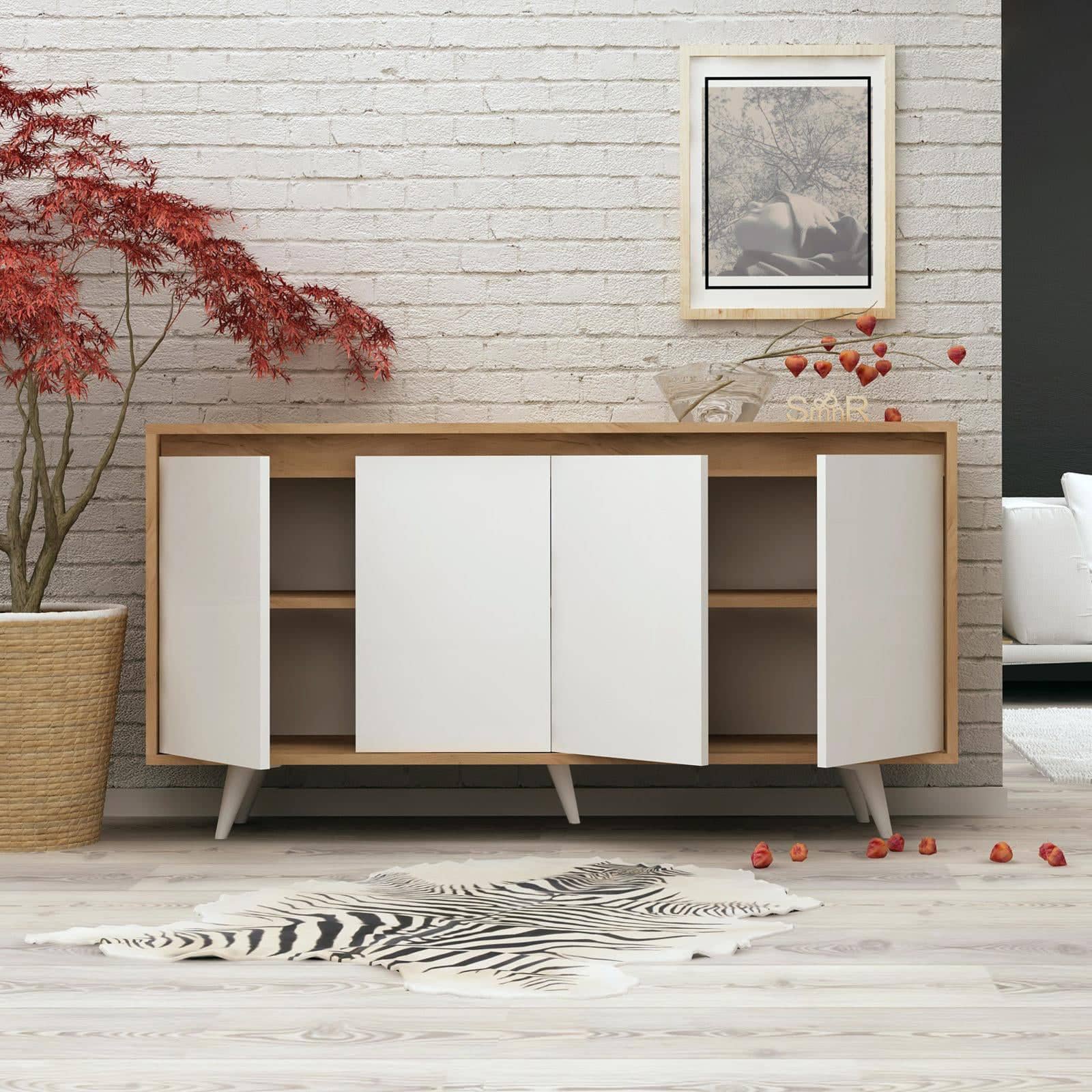 Modern wooden buffet