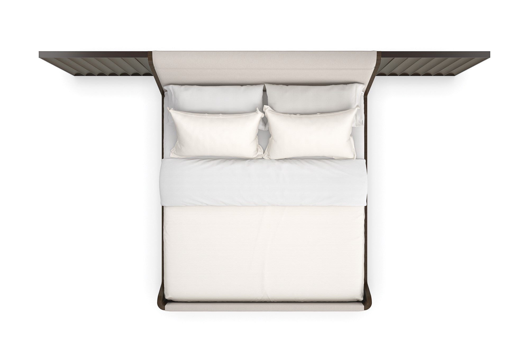 Hotel bed with side panels