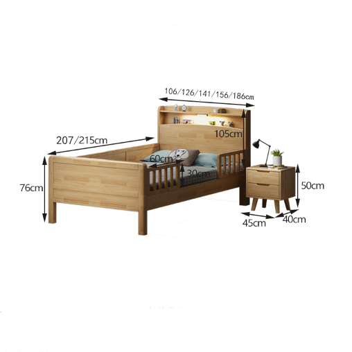 Wooden baby bed