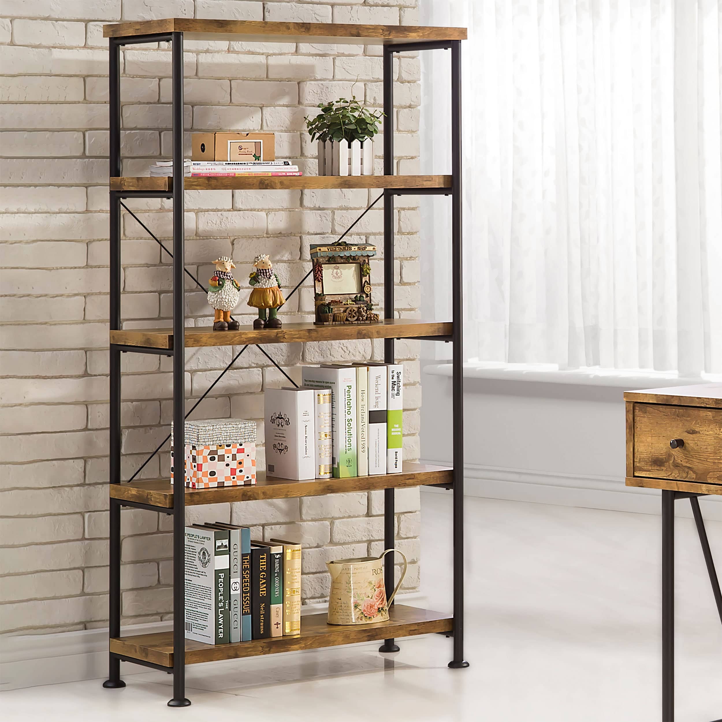 Wooden Shelving Storage Unit