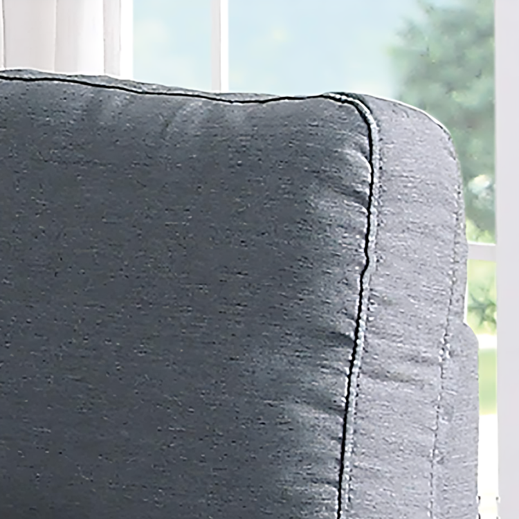 Corner with pouf in simple design