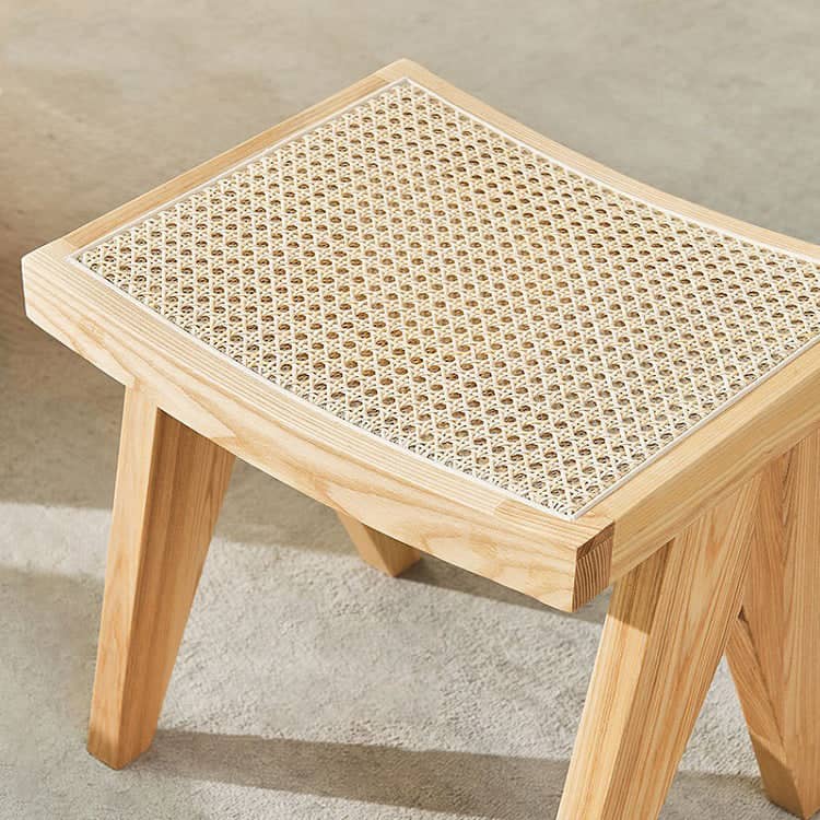 Rattan wooden seat