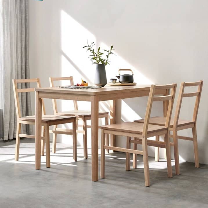 Minimalist dining table