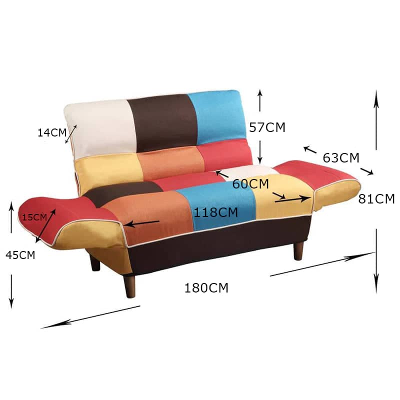 Folding lounge sofa