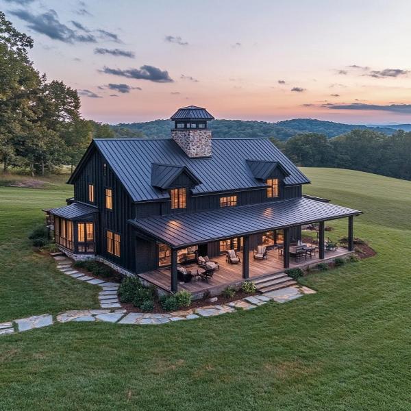 European log cabin