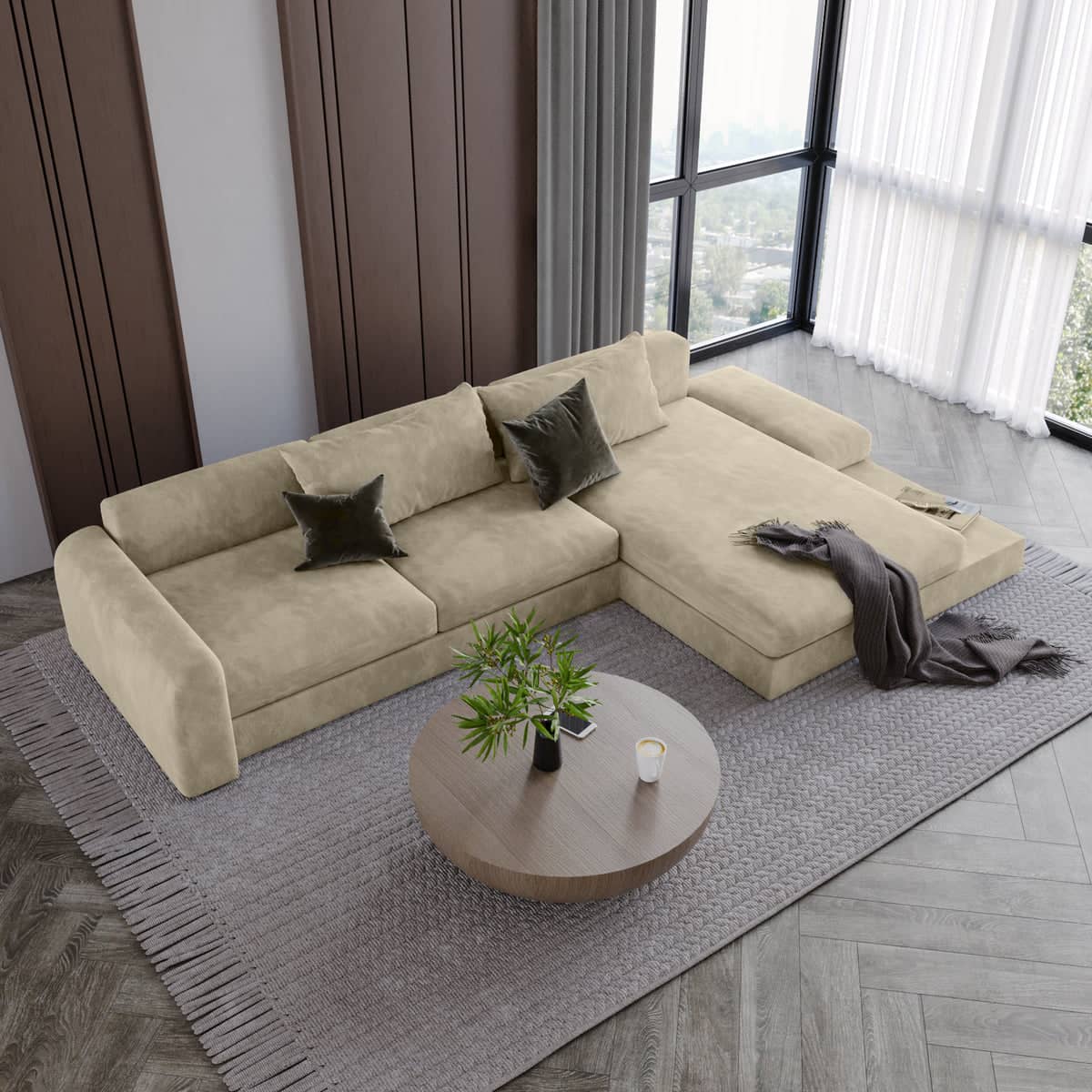 Modern corner sofa