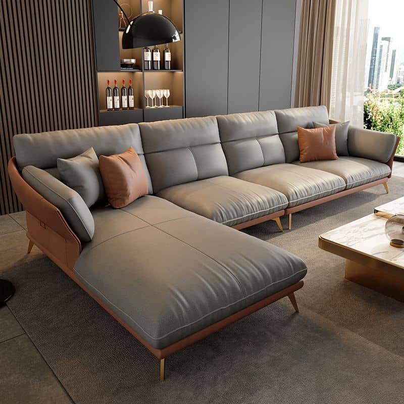 Corner sofa with distinctive design