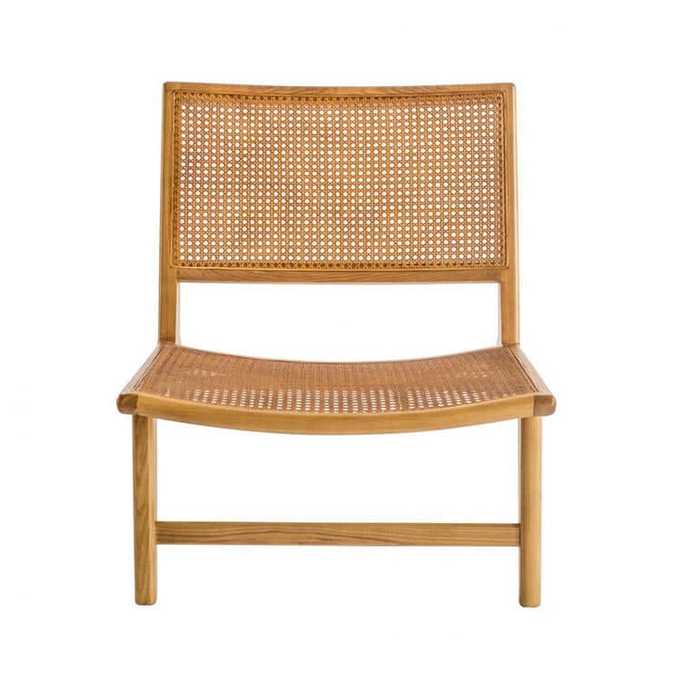 Attractive wooden rattan chair