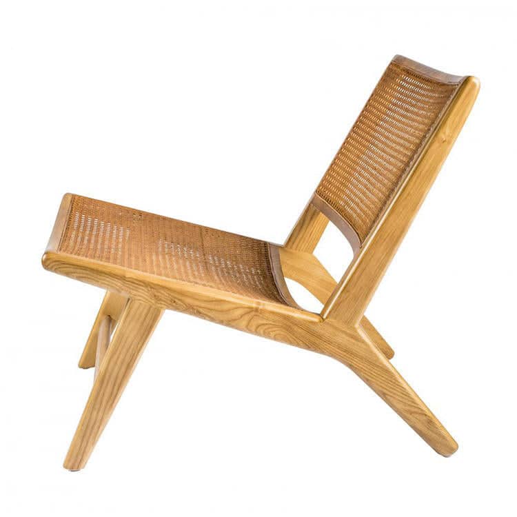 Attractive wooden rattan chair