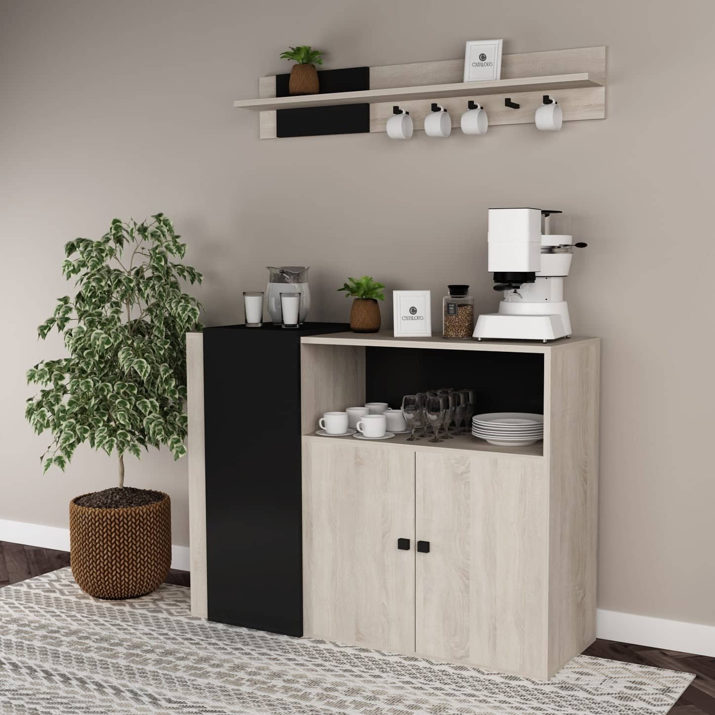 Coffee corner with modern design