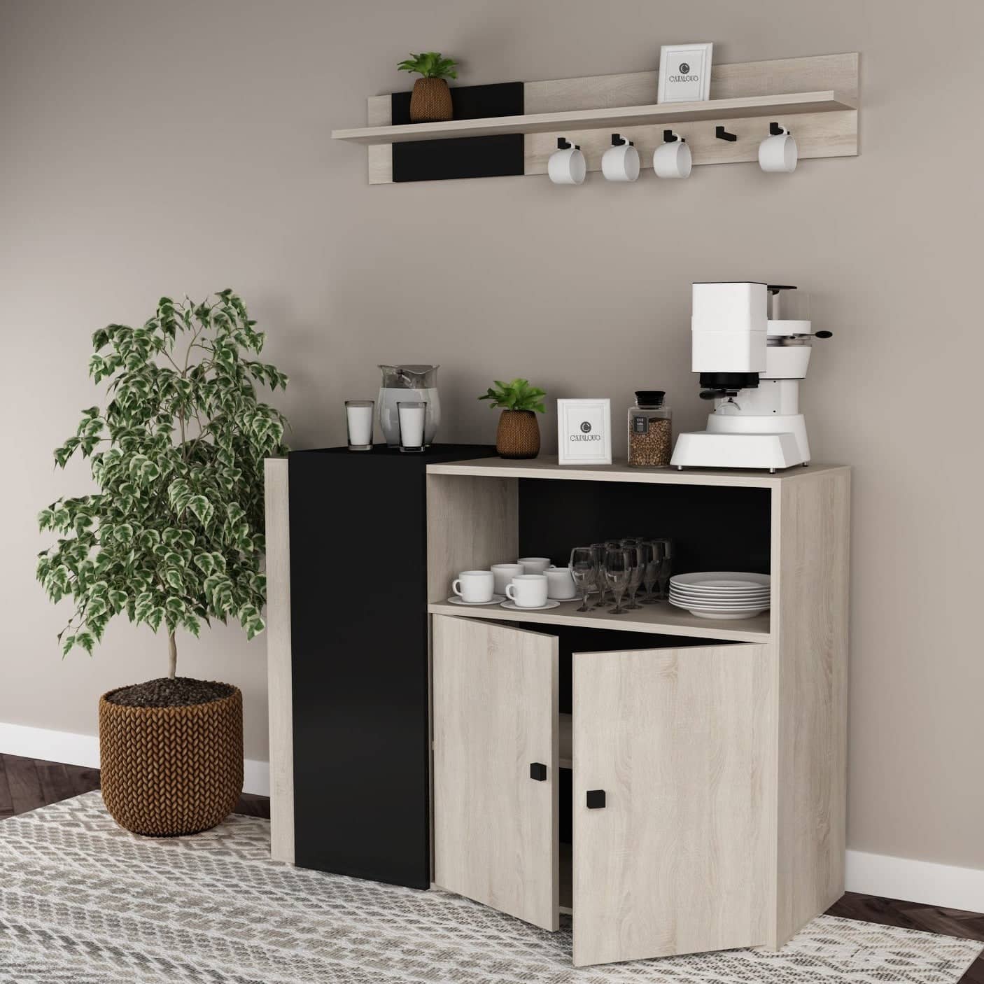 Coffee corner with modern design