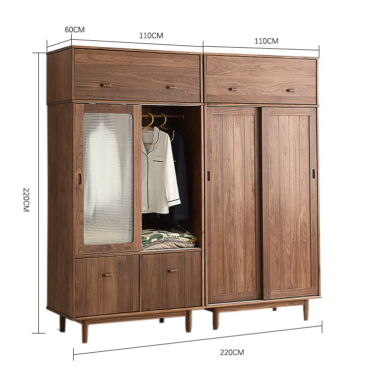 Luxury wooden wardrobe