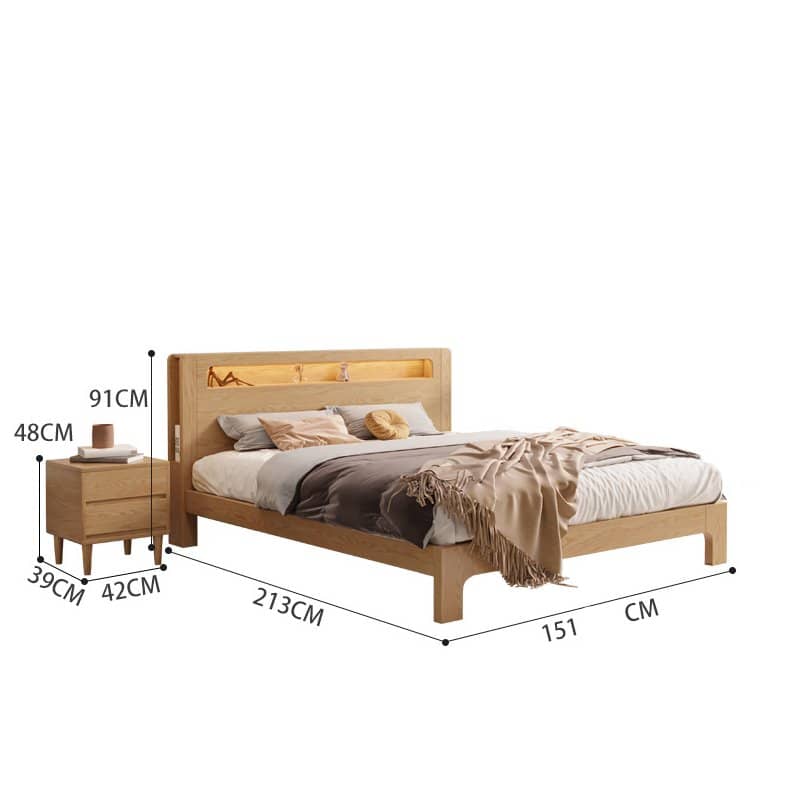 Modern wooden bed