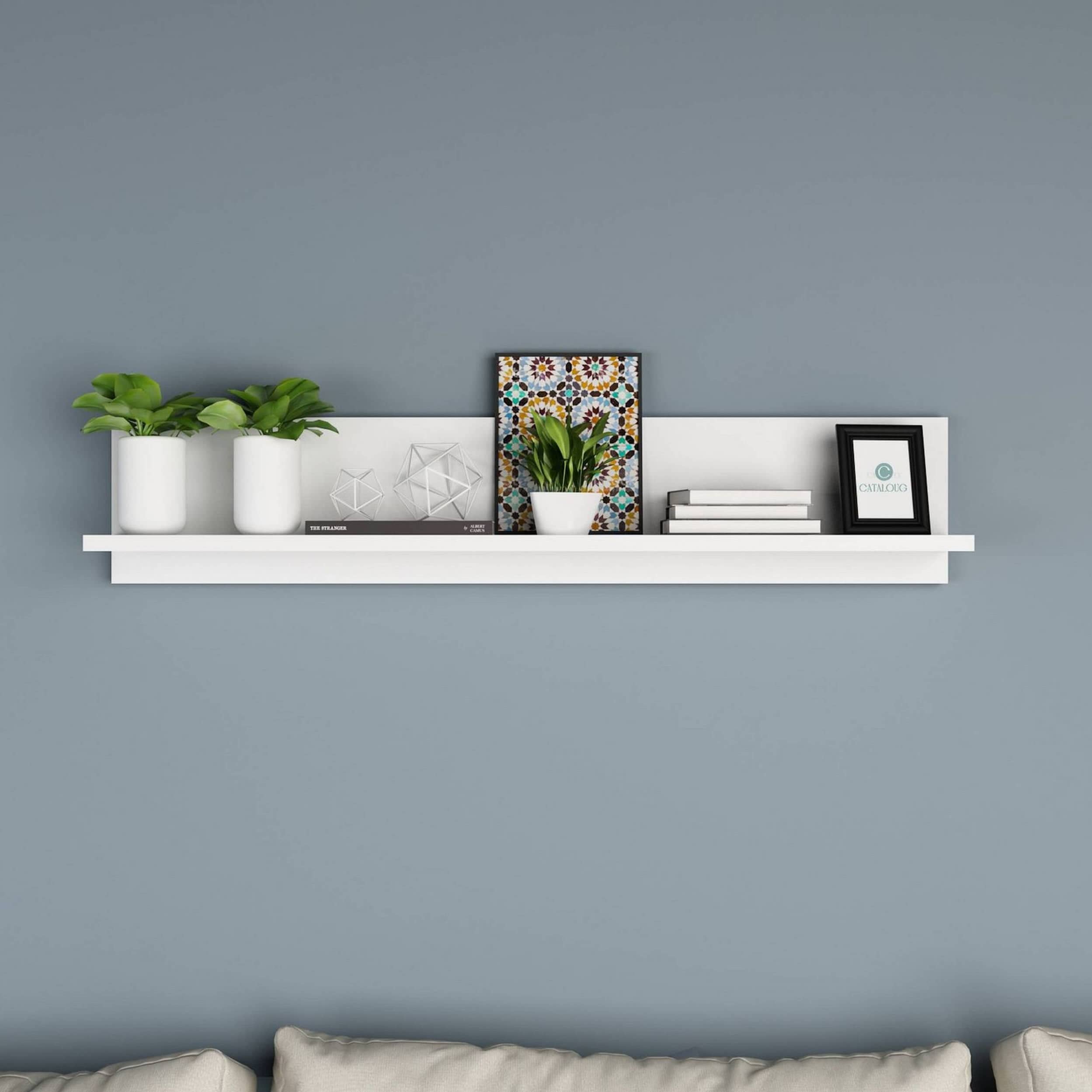 Wooden rectangular shelf