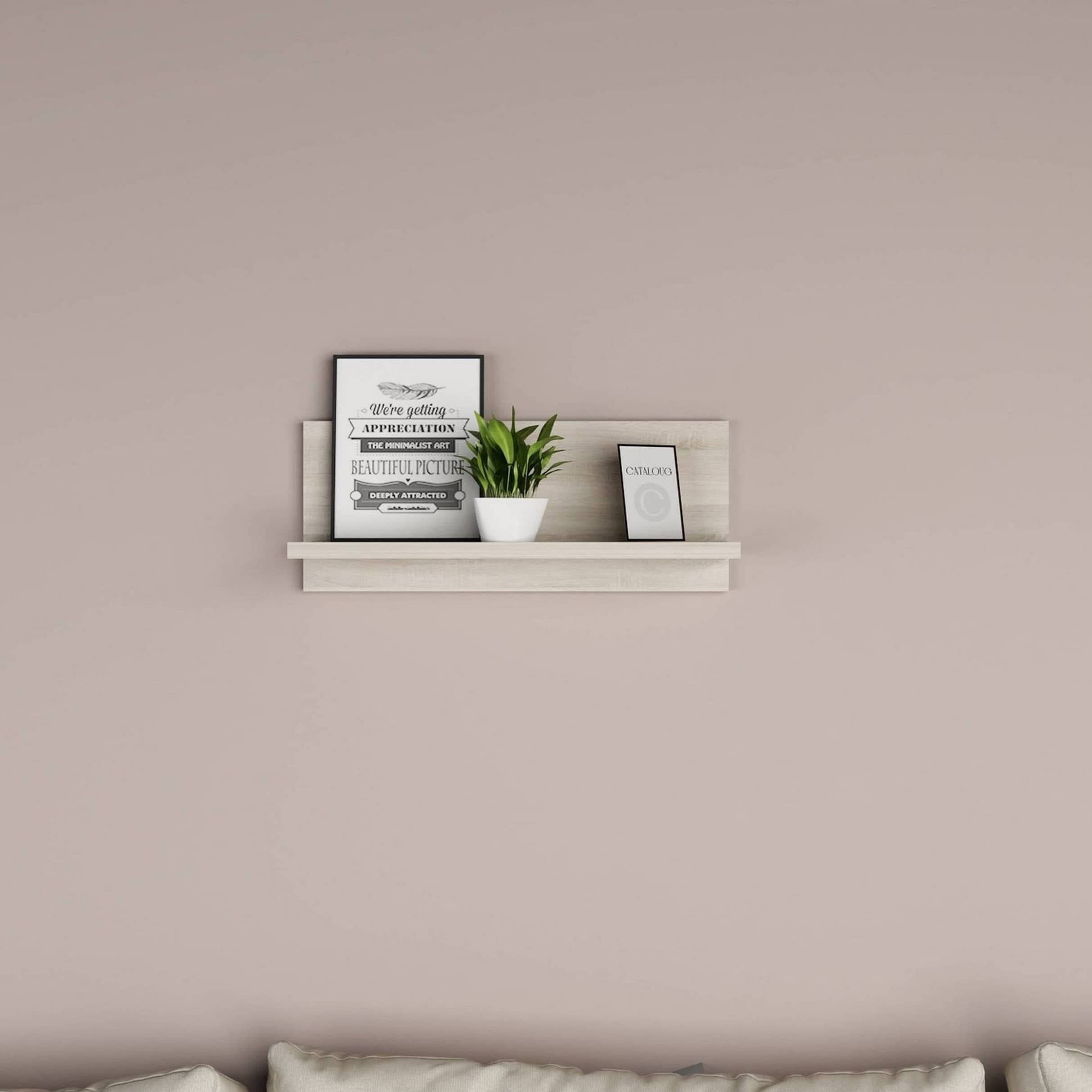 simple wooden shelf