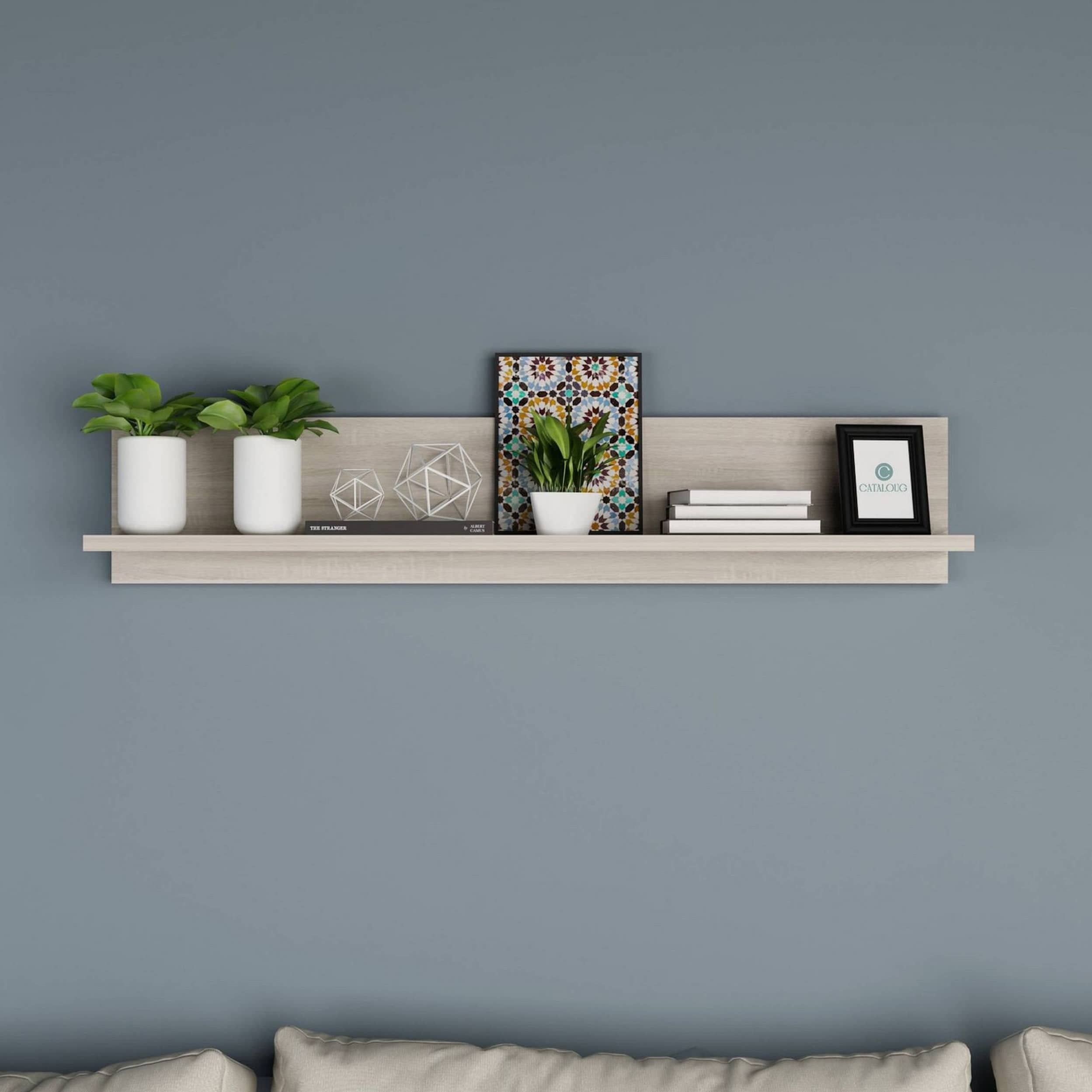 Wooden rectangular shelf