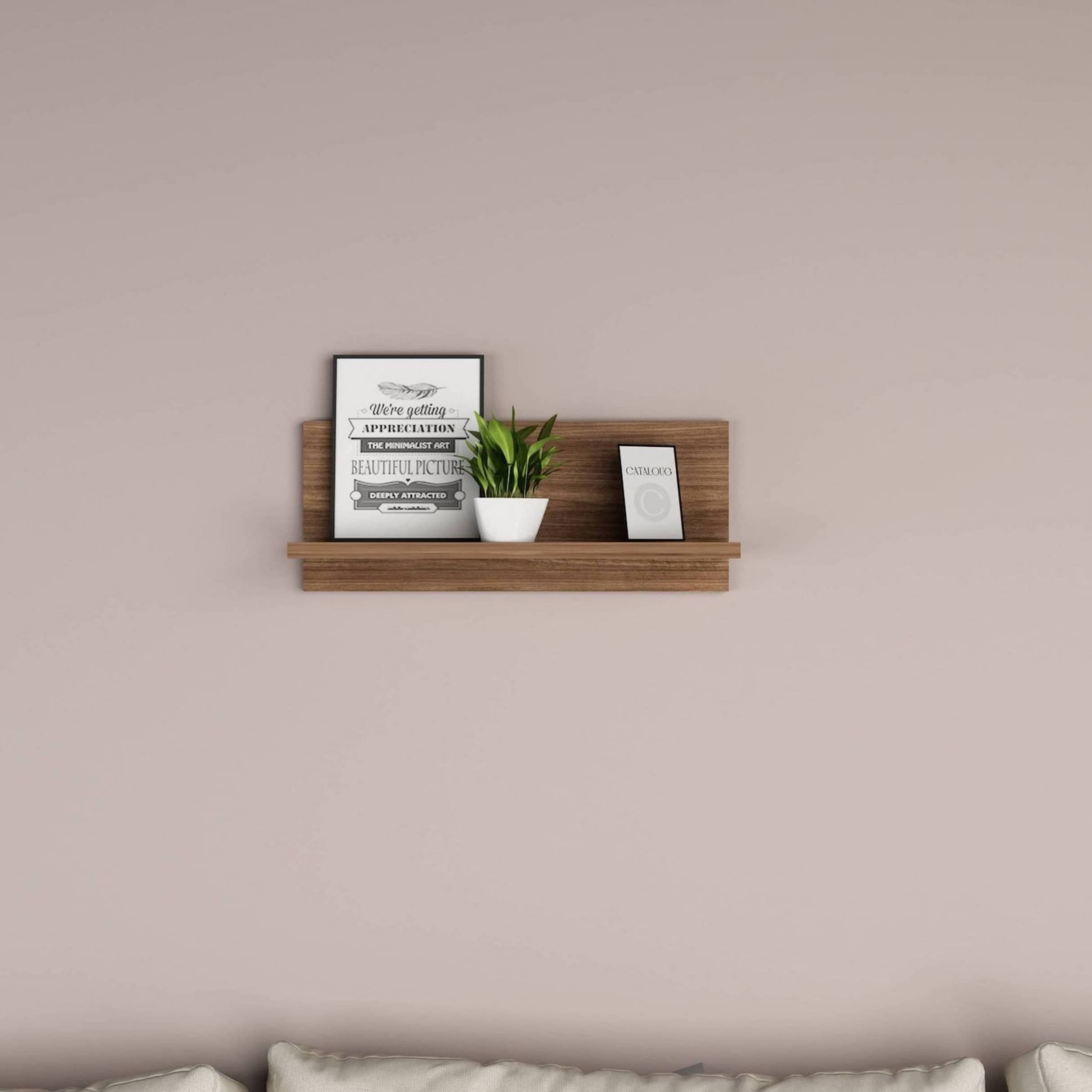 simple wooden shelf