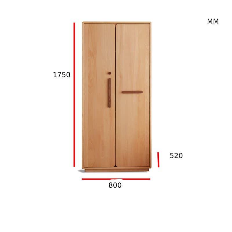 Wooden children's wardrobe