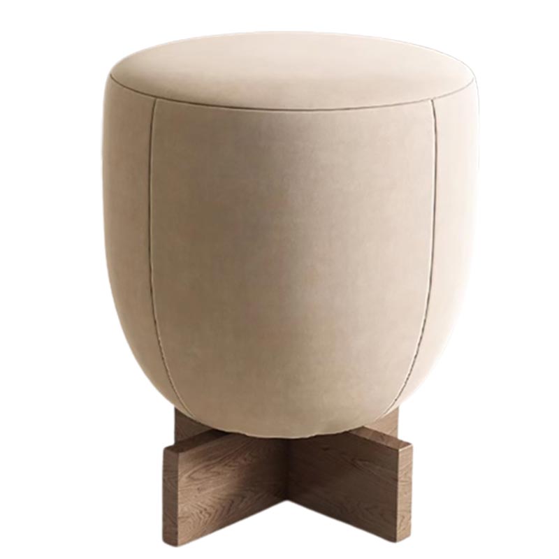 Modern design round single pouf chair