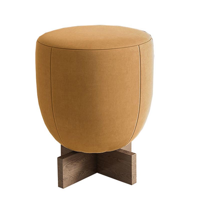 Modern design round single pouf chair