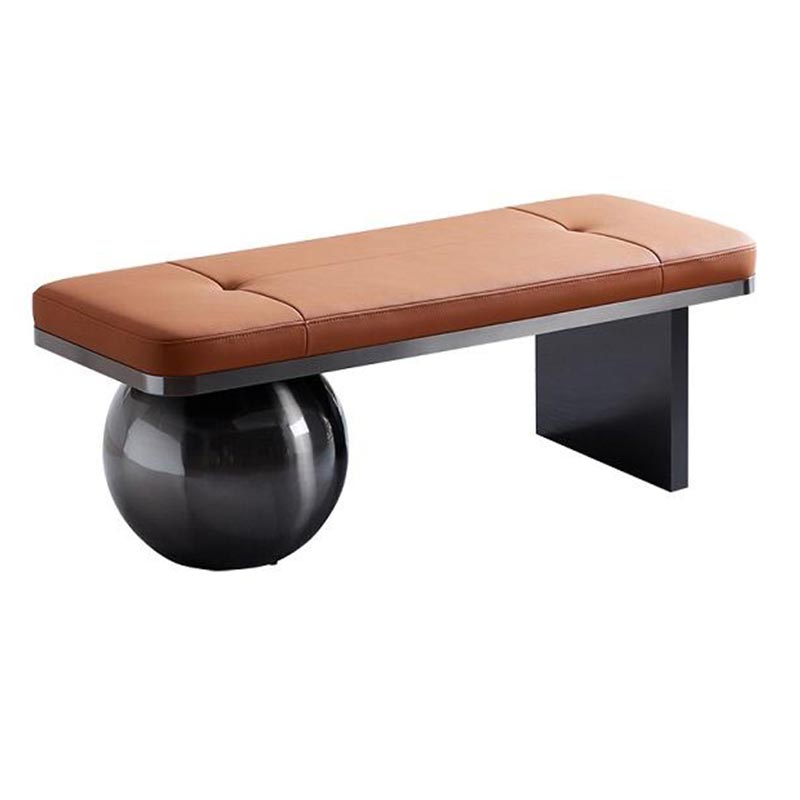 Modern design leather bench