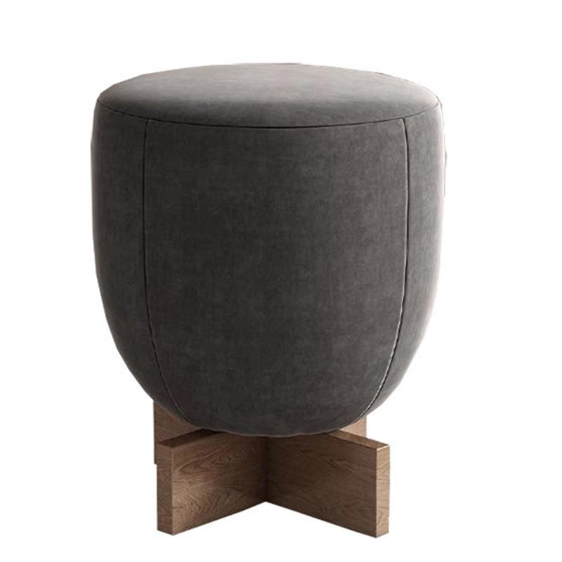 Modern design round single pouf chair