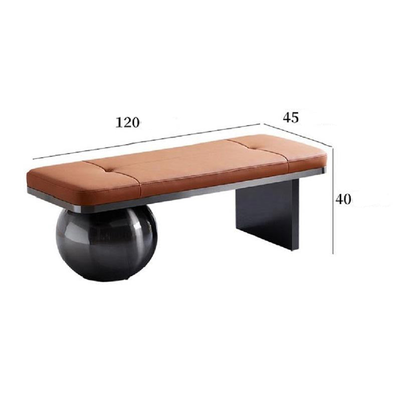 Modern design leather bench