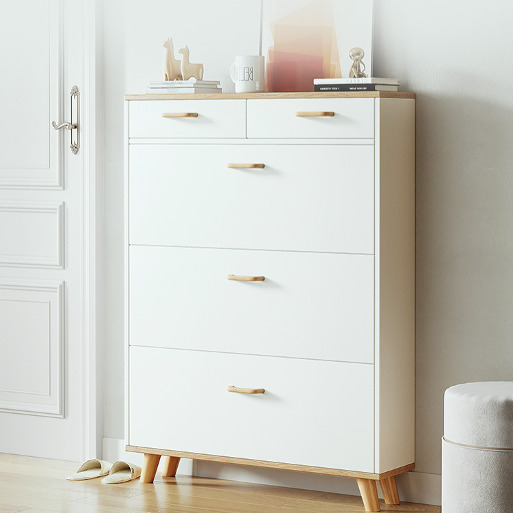 Modern wooden shoe cabinet