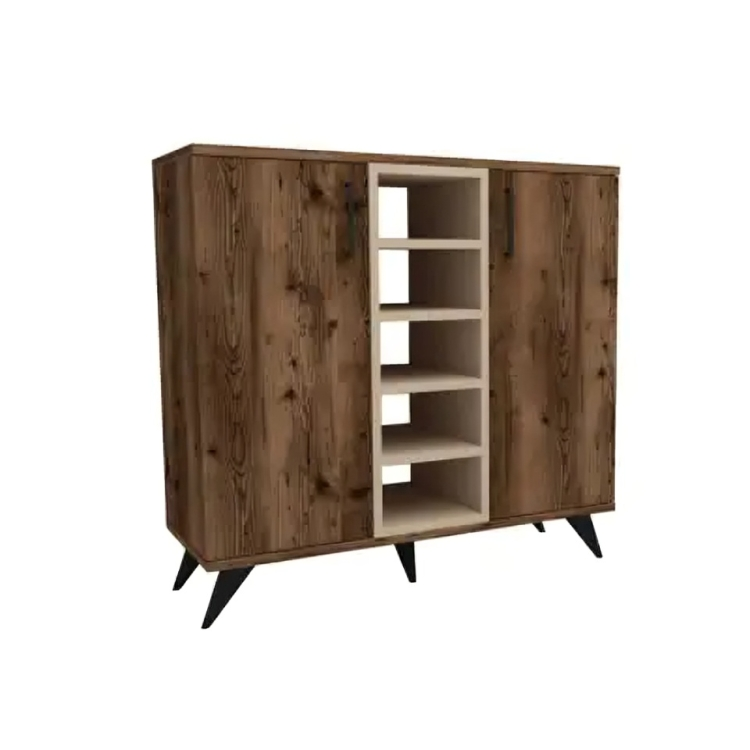 Shoe cabinet with shelves