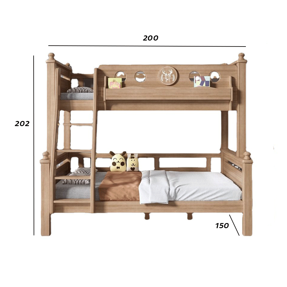 Double baby bed