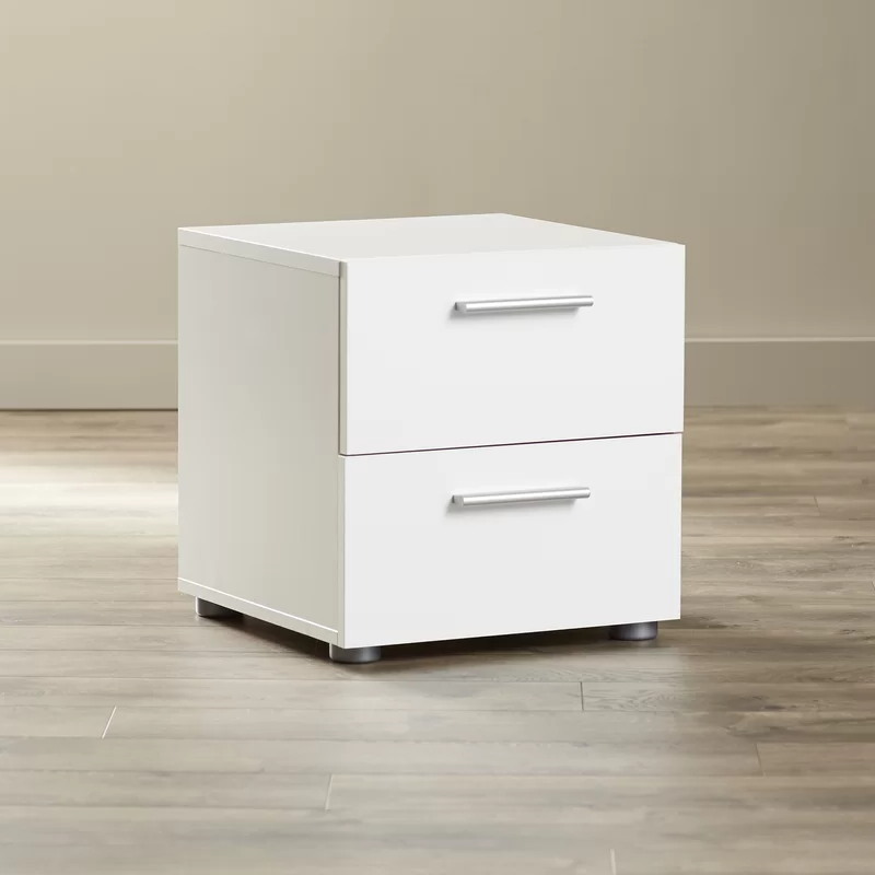 White MDF nightstand