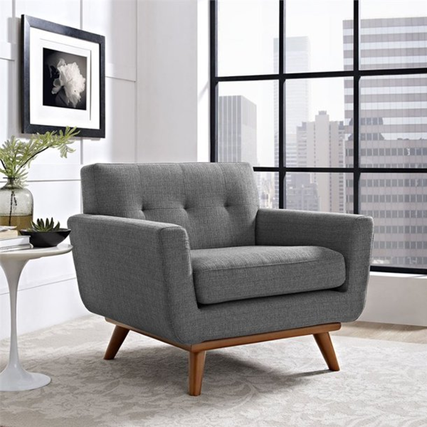 Grey armchair