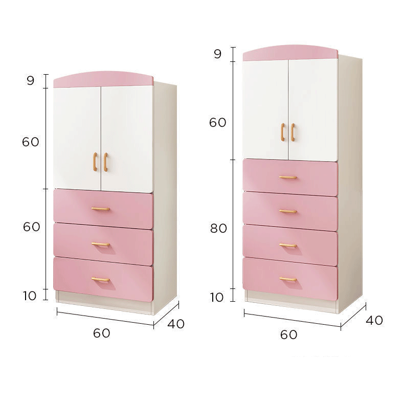 Children's multi-drawer wardrobe